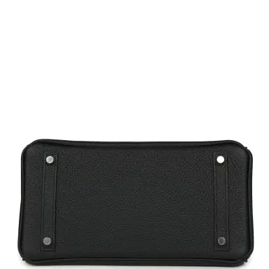 HERMÈS Hermes Birkin 30 Black Togo Palladium Hardware | Thumbnail 6