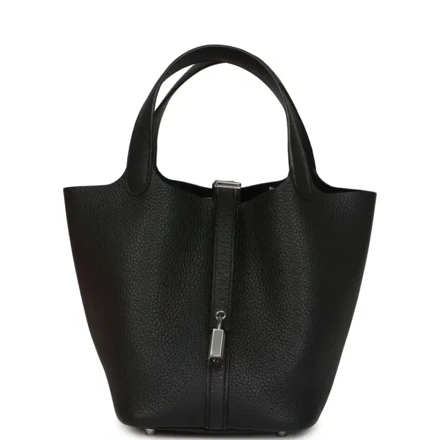 hermes Hermes Picotin Lock 18 Black Clemence Palladium Hardware