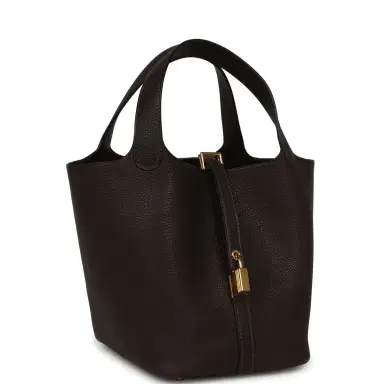 HERMÈS Hermes Picotin Lock 18 Ebene Barenia Faubourg Gold Hardware | Thumbnail 2 HERMÈS Hermes Picotin Lock 18 Ebene Barenia Faubourg Gold Hardware | Thumbnail 2