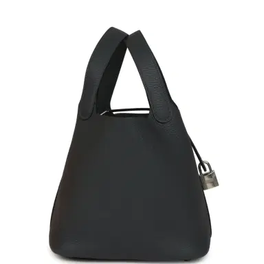 HERMÈS Hermes Picotin Lock 18 Gris Misty Clemence Palladium Hardware | Thumbnail 3 HERMÈS Hermes Picotin Lock 18 Gris Misty Clemence Palladium Hardware | Thumbnail 3