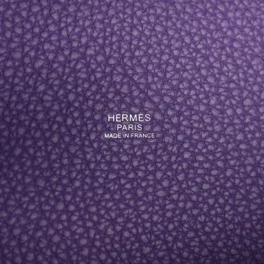 HERMÈS Hermes Picotin Lock 18 Purple Clemence Palladium Hardware | Thumbnail 8 HERMÈS Hermes Picotin Lock 18 Purple Clemence Palladium Hardware | Thumbnail 8