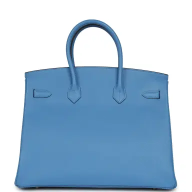 HERMÈS Pre-owned Hermes Birkin 35 Bleu Paradise Epsom Gold Hardware | Thumbnail 4 HERMÈS Pre-owned Hermes Birkin 35 Bleu Paradise Epsom Gold Hardware | Thumbnail 4
