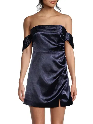 Likely Women's Paz Strapless Satin Minidress | Thumbnail 3 Likely Women's Paz Strapless Satin Minidress | Thumbnail 3