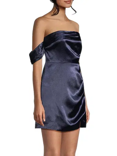 Likely Women's Paz Strapless Satin Minidress | Thumbnail 4 Likely Women's Paz Strapless Satin Minidress | Thumbnail 4