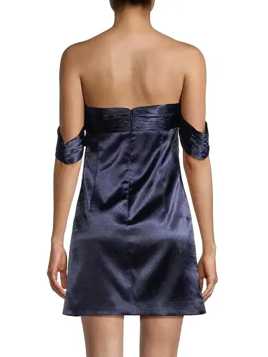 Likely Women's Paz Strapless Satin Minidress | Thumbnail 5 Likely Women's Paz Strapless Satin Minidress | Thumbnail 5