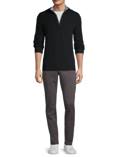 Greyson Men's Sebonack Quarter-Zip Pullover - Dark Grey Heather - Size XXL | Thumbnail 2 Greyson Men's Sebonack Quarter-Zip Pullover - Dark Grey Heather - Size XXL | Thumbnail 2