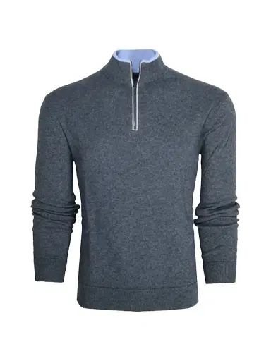 Greyson Men's Sebonack Quarter-Zip Pullover - Dark Grey Heather - Size XXL | Thumbnail 1 Greyson Men's Sebonack Quarter-Zip Pullover - Dark Grey Heather - Size XXL | Thumbnail 1
