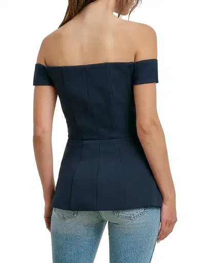 Favorite Daughter Women's The One That I Want Top - Navy - Size 14 | Thumbnail 6 Favorite Daughter Women's The One That I Want Top - Navy - Size 14 | Thumbnail 6