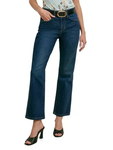 Favorite Daughter Women's The Dot Mid-Rise Straight-Leg Jeans - Adelaide - Size 32 | Thumbnail 4
