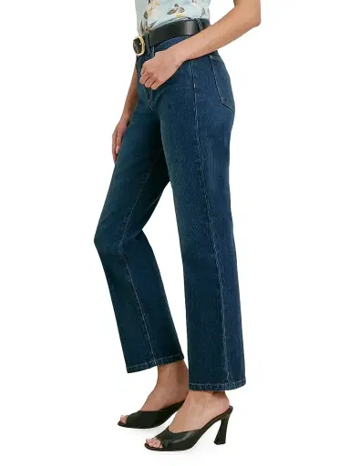 Favorite Daughter Women's The Dot Mid-Rise Straight-Leg Jeans - Adelaide - Size 32 | Thumbnail 5