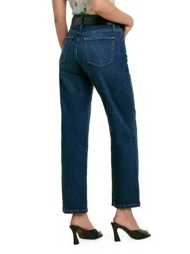 Favorite Daughter Women's The Dot Mid-Rise Straight-Leg Jeans - Adelaide - Size 32 | Thumbnail 6