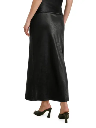Favorite Daughter Women's The Favorite Hammered Satin Midi-Skirt - Black - Size Large | Thumbnail 6 Favorite Daughter Women's The Favorite Hammered Satin Midi-Skirt - Black - Size Large | Thumbnail 6