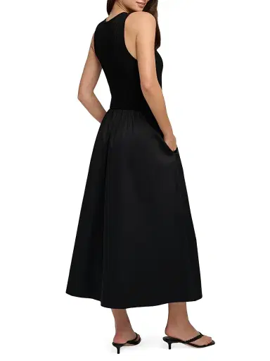 Favorite Daughter Women's The Lennon Ribbed Midi-Dress - Black - Size XL | Thumbnail 4 Favorite Daughter Women's The Lennon Ribbed Midi-Dress - Black - Size XL | Thumbnail 4