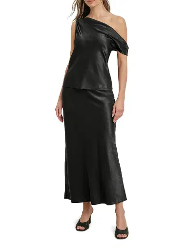 Favorite Daughter Women's The Side Note One-Shoulder Top - Black - Size XL | Thumbnail 2 Favorite Daughter Women's The Side Note One-Shoulder Top - Black - Size XL | Thumbnail 2