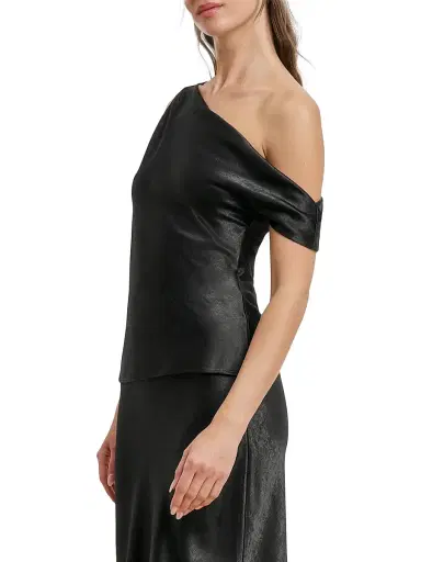 Favorite Daughter Women's The Side Note One-Shoulder Top - Black - Size XL | Thumbnail 5 Favorite Daughter Women's The Side Note One-Shoulder Top - Black - Size XL | Thumbnail 5