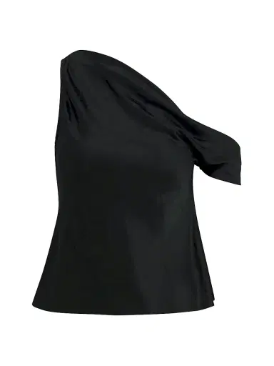 Favorite Daughter Women's The Side Note One-Shoulder Top - Black - Size XL | Thumbnail 1 Favorite Daughter Women's The Side Note One-Shoulder Top - Black - Size XL | Thumbnail 1