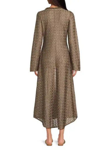 Ramy Brook Women's Fatima Metallic Chevron Caftan | Thumbnail 5 Ramy Brook Women's Fatima Metallic Chevron Caftan | Thumbnail 5