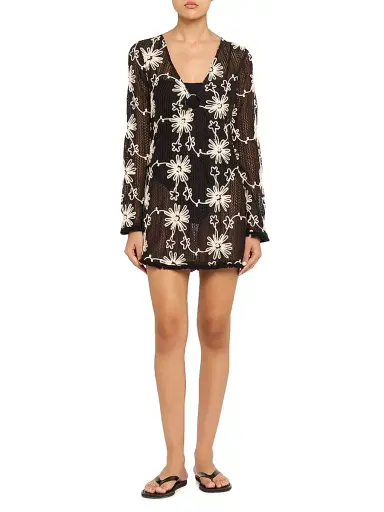 Ramy Brook Women's Cassie Floral Cover-Up Minidress | Thumbnail 2