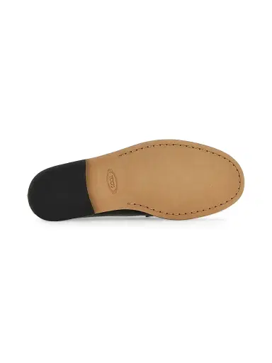 Tod's Women's Metal-Pebble Leather Loafers - Black | Thumbnail 6