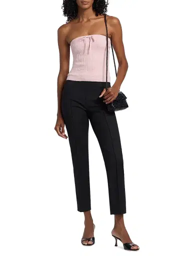 Reformation Women's Zazie Knit Cotton-Blend Strapless Top - Cherry Blossom - Size XS | Thumbnail 2 Reformation Women's Zazie Knit Cotton-Blend Strapless Top - Cherry Blossom - Size XS | Thumbnail 2