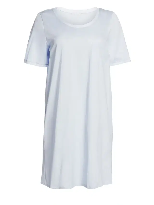 Women's Cotton Deluxe Short-Sleeve Gown - Blue Glow