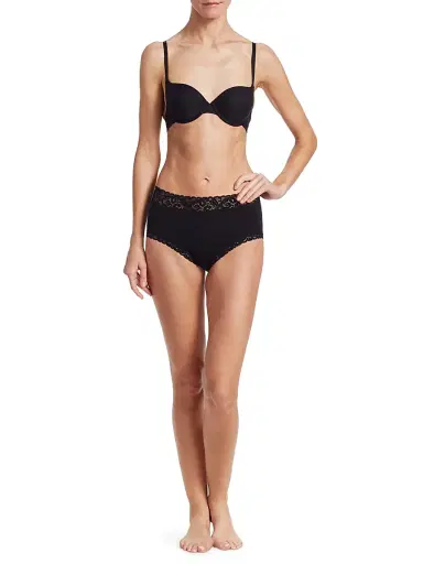 Hanro Women's Moments Full-Coverage Brief - Black | Thumbnail 2