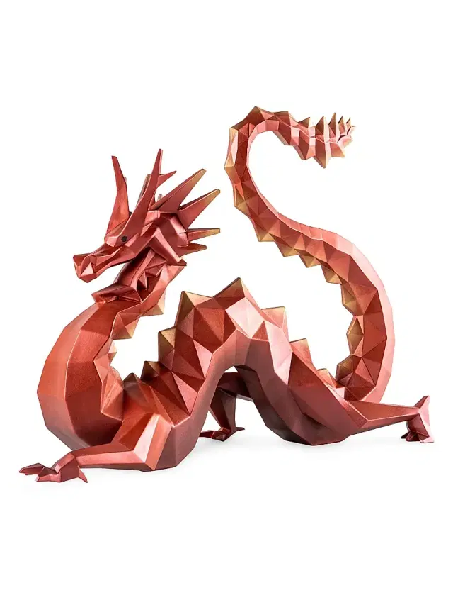 Lladro Porcelain Dragon Figurine