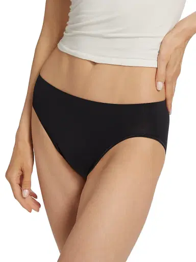 Hanro Women's Touch Feeling High-Cut Brief - Black | Thumbnail 5 Hanro Women's Touch Feeling High-Cut Brief - Black | Thumbnail 5