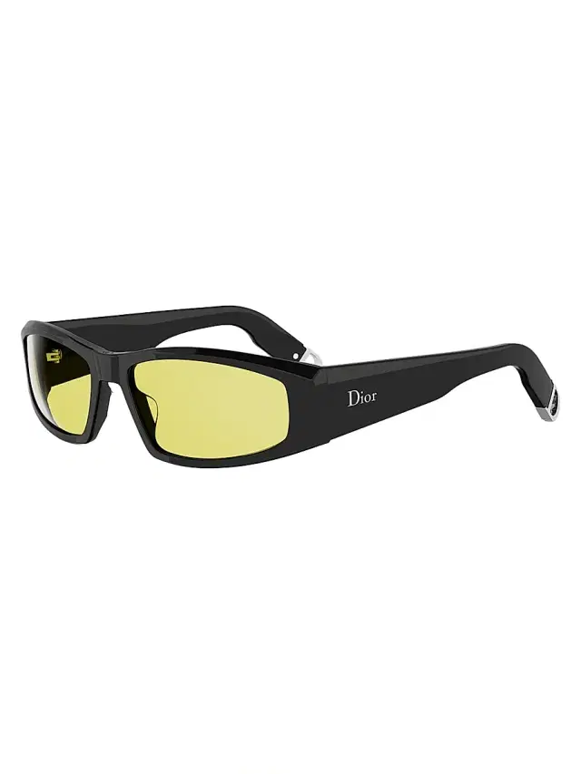 Dior Men's Symbol S1I 59MM Geometric Sunglasses - Black Brown