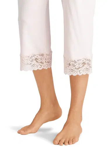 Hanro Women's Two-Piece Moments Pajama Set - Crystal Pink - Size Large | Thumbnail 4