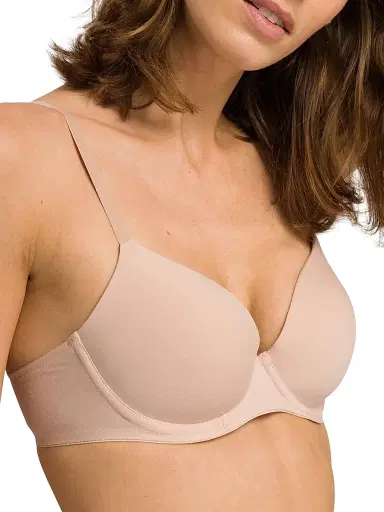 Hanro Women's Cotton Sensation T-Shirt Bra | Thumbnail 3 Hanro Women's Cotton Sensation T-Shirt Bra | Thumbnail 3