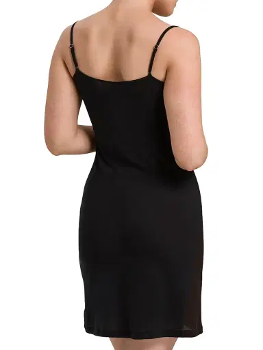 Hanro Women's Ultralight Daywear Mercerized Cotton Bodydress - Black - Size Large | Thumbnail 3 Hanro Women's Ultralight Daywear Mercerized Cotton Bodydress - Black - Size Large | Thumbnail 3