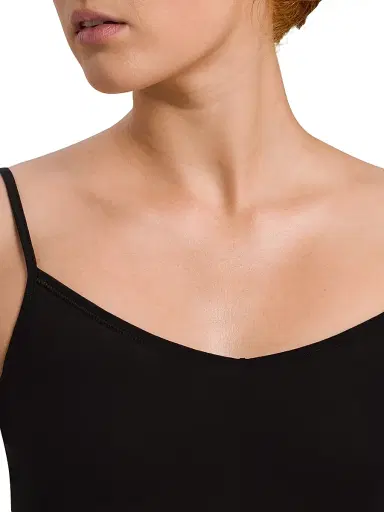 Hanro Women's Ultralight Daywear Mercerized Cotton Bodydress - Black - Size Large | Thumbnail 4 Hanro Women's Ultralight Daywear Mercerized Cotton Bodydress - Black - Size Large | Thumbnail 4