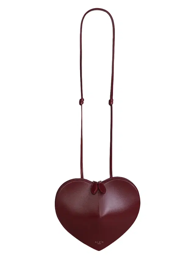 ALAIA Women's Le Coeur Leather Convertible Shoulder Bag - Rouge Grenat