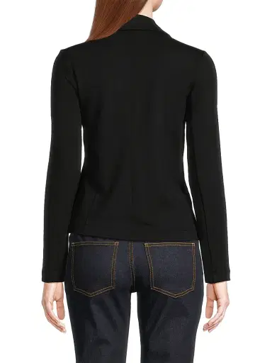 Majestic Filatures Women's Terry Moto Jacket - Noir | Thumbnail 5 Majestic Filatures Women's Terry Moto Jacket - Noir | Thumbnail 5