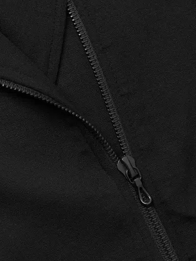Majestic Filatures Women's Terry Moto Jacket - Noir | Thumbnail 6 Majestic Filatures Women's Terry Moto Jacket - Noir | Thumbnail 6