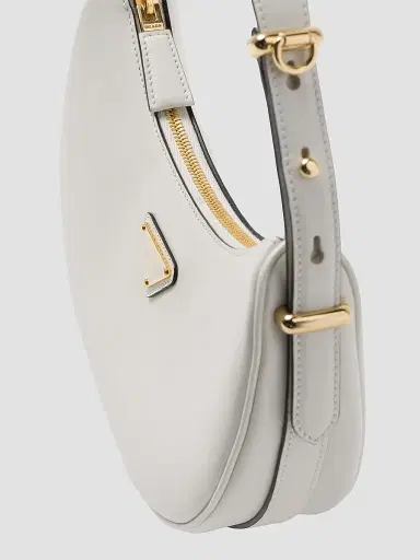 Prada Women's Arqué Leather Shoulder Bag - White | Thumbnail 6 Prada Women's Arqué Leather Shoulder Bag - White | Thumbnail 6
