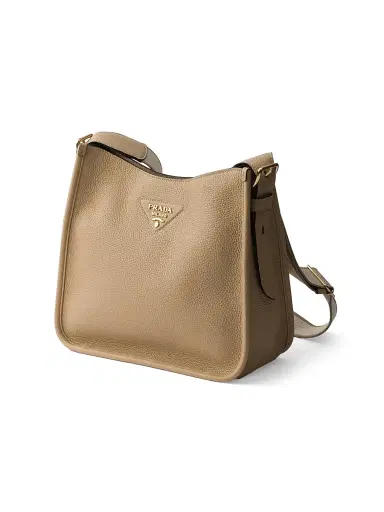 Prada Women's Medium Leather Shoulder Bag - Beige Khaki | Thumbnail 2