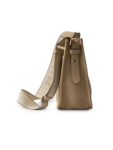 Prada Women's Medium Leather Shoulder Bag - Beige Khaki | Thumbnail 3