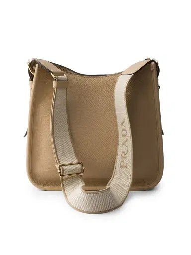 Prada Women's Medium Leather Shoulder Bag - Beige Khaki | Thumbnail 4