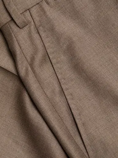 Giorgio Armani Men's Wool Flat-Front Trousers | Thumbnail 7