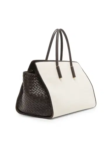 Bottega Veneta Women's Barbara Medium Canvas & Leather Tote Bag | Thumbnail 6 Bottega Veneta Women's Barbara Medium Canvas & Leather Tote Bag | Thumbnail 6