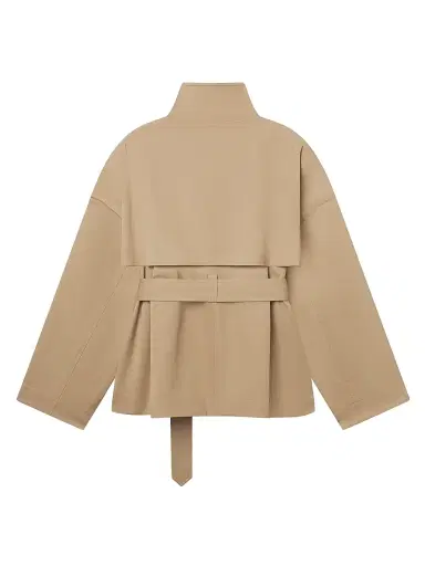 Frame Women's The Short Field Cotton Trench Coat - Khaki - Size XL | Thumbnail 3 Frame Women's The Short Field Cotton Trench Coat - Khaki - Size XL | Thumbnail 3
