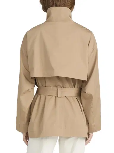 Frame Women's The Short Field Cotton Trench Coat - Khaki - Size XL | Thumbnail 6 Frame Women's The Short Field Cotton Trench Coat - Khaki - Size XL | Thumbnail 6