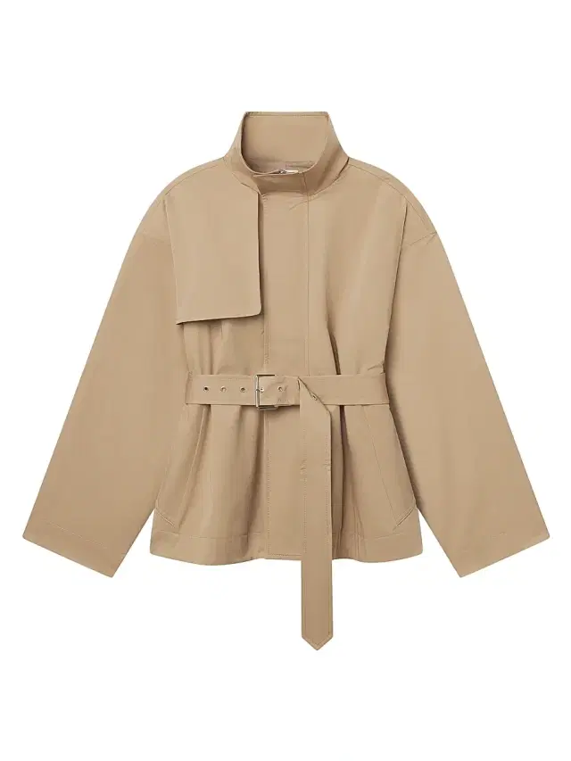 FRAME Women's The Short Field Cotton Trench Coat - Khaki
