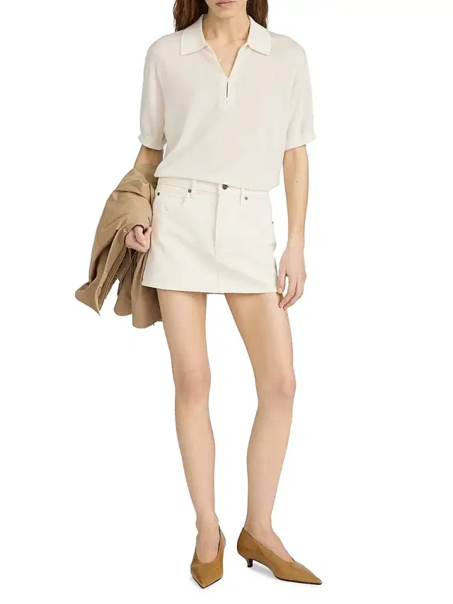 FRAME Women's The Mini Skirt - Shell