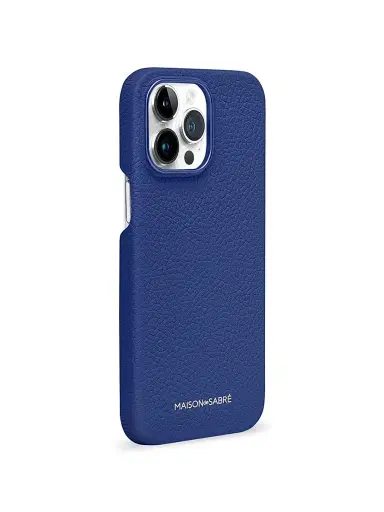 Maison de Sabre Leather Phone Case (iPhone 14 Pro) - Lapis Blue | Thumbnail 3 Maison de Sabre Leather Phone Case (iPhone 14 Pro) - Lapis Blue | Thumbnail 3
