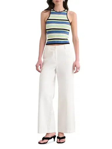 Toccin Women's Avery Racer Striped Tank - Ocean Keylime Multi | Thumbnail 2 Toccin Women's Avery Racer Striped Tank - Ocean Keylime Multi | Thumbnail 2