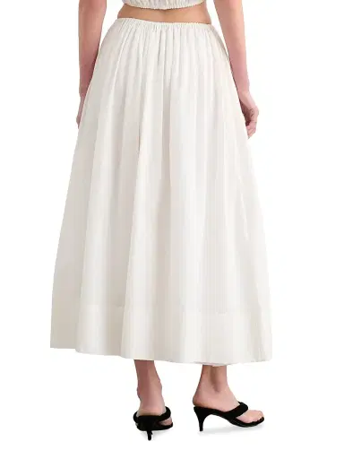 Toccin Women's Imogen Linen-Cotton Midi-Skirt - Coconut | Thumbnail 5 Toccin Women's Imogen Linen-Cotton Midi-Skirt - Coconut | Thumbnail 5