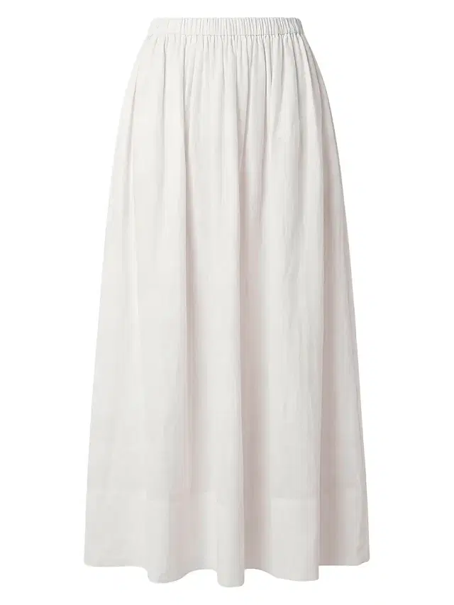 Toccin Women's Imogen Linen-Cotton Midi-Skirt - Coconut